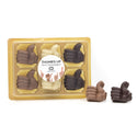 Doosje met 6 chocolade duimpjes - Kerst - Bedankjes.nl