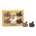Doosje met 6 chocolade duimpjes - Kerst - Bedankjes.nl