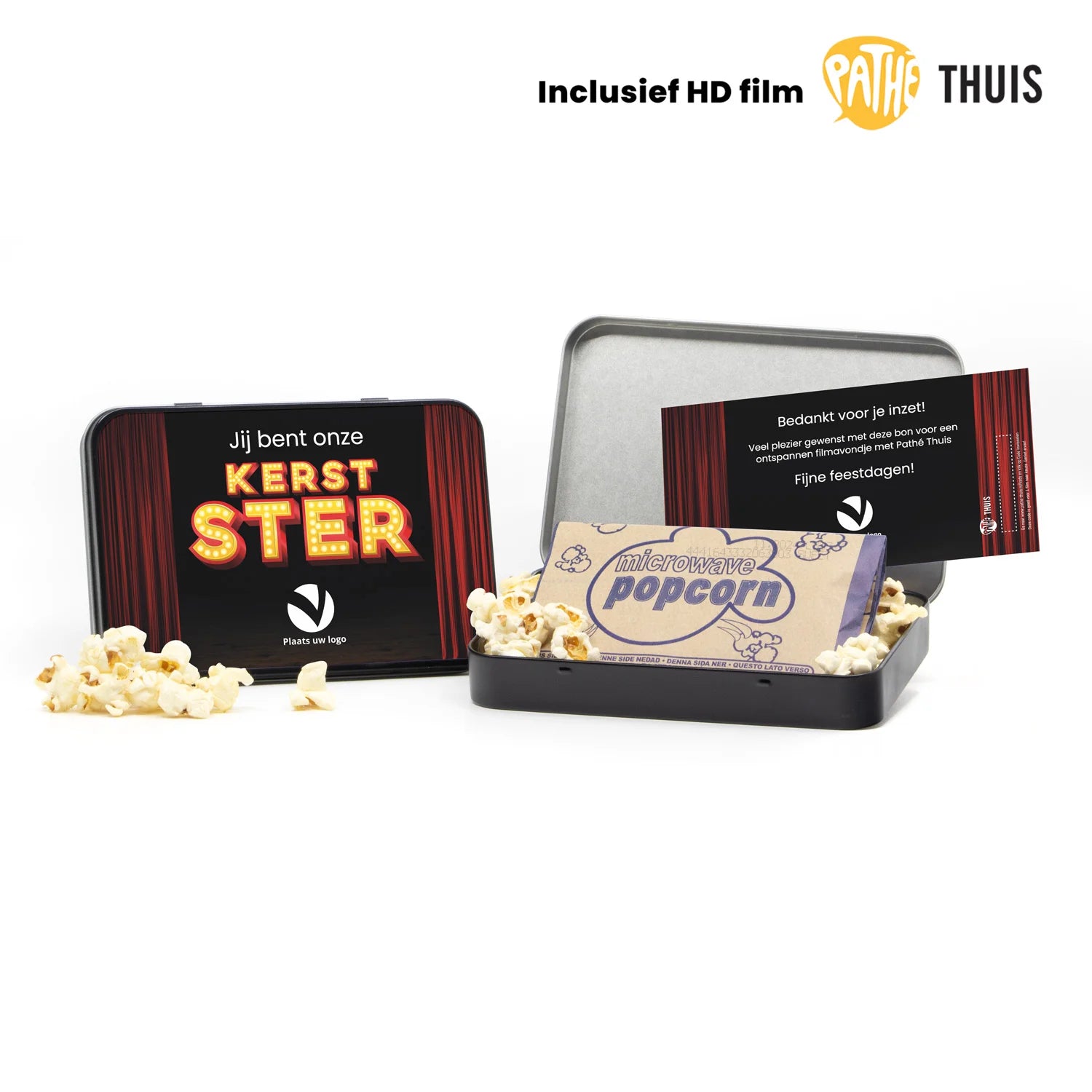 (Kerst)film in blik met eigen ontwerp - Kerst - Bedankjes.nl