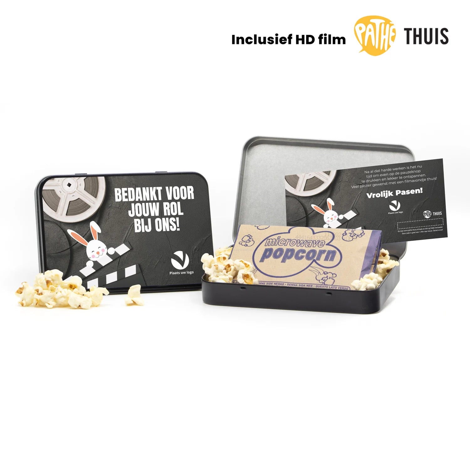 (Paas)film in blik met eigen ontwerp - Pasen - Bedankjes.nl