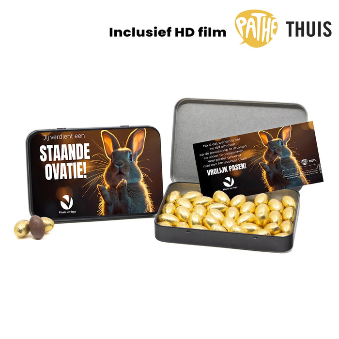 Paaseitjes in blik met Pathé Thuis code versturen - Pasen Paaseitjes in blik met Pathé Thuis code versturen - Pasen