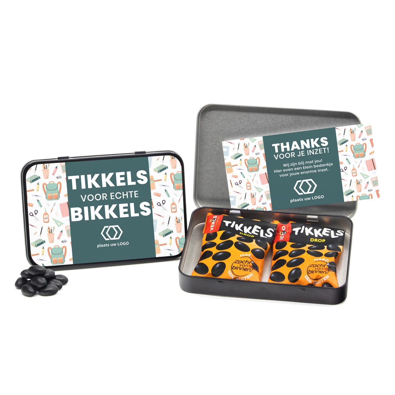 Tikkels voor Bikkels in persoonlijk bewaarblik - Leraar - Bedankjes.nl