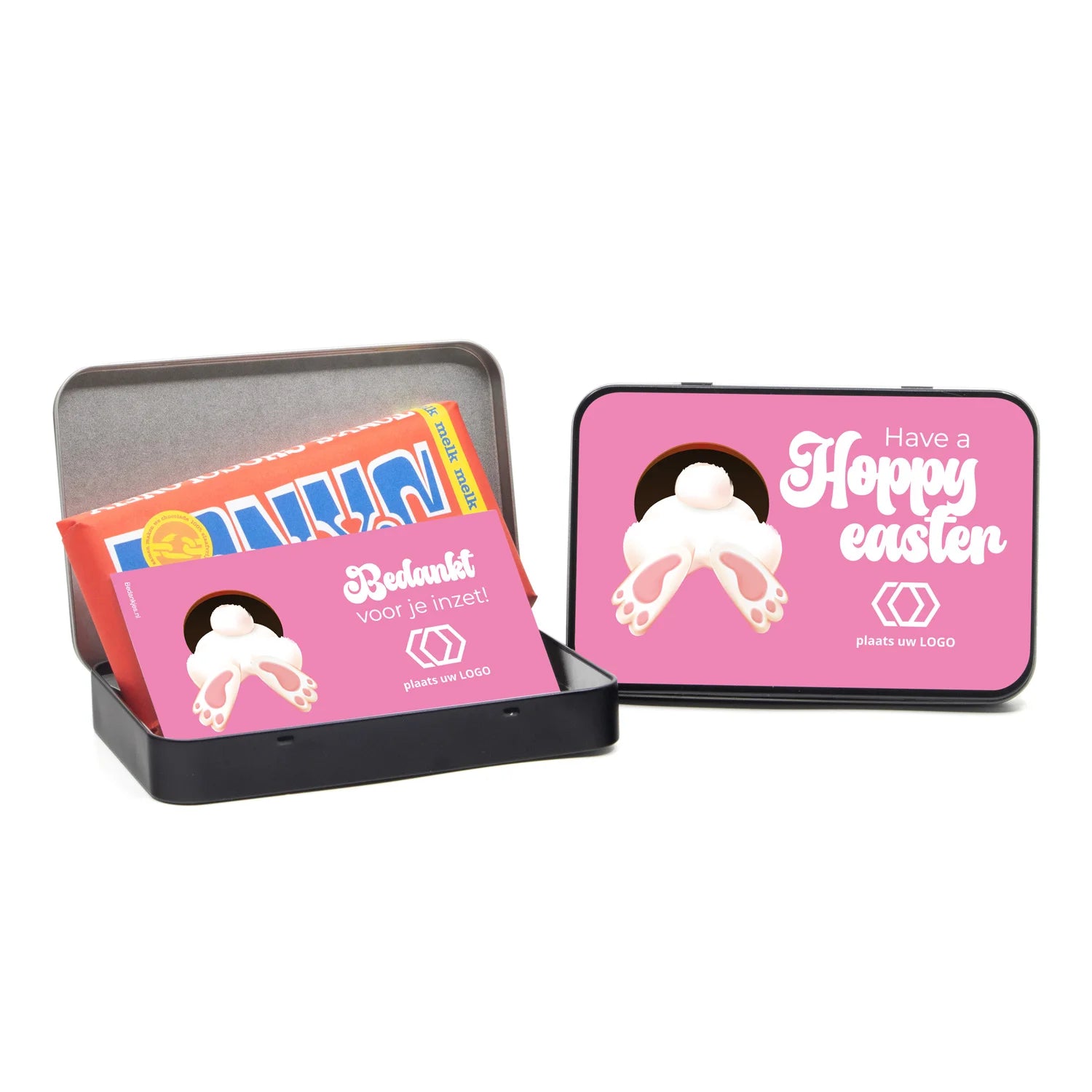 Tony's Chocolonely 180 gram in blik - Pasen - Bedankjes.nl