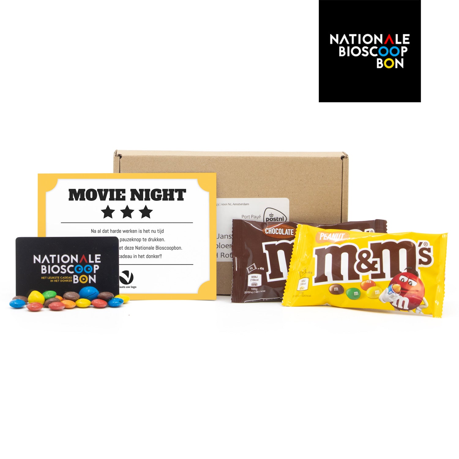 Filmavond met Nationale bisocoopbon en eigen kaart - Zakelijk - Bedankjes.nl