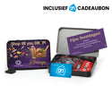 A6 blik met AH cadeaubon en Venco muntdrop - Kerst