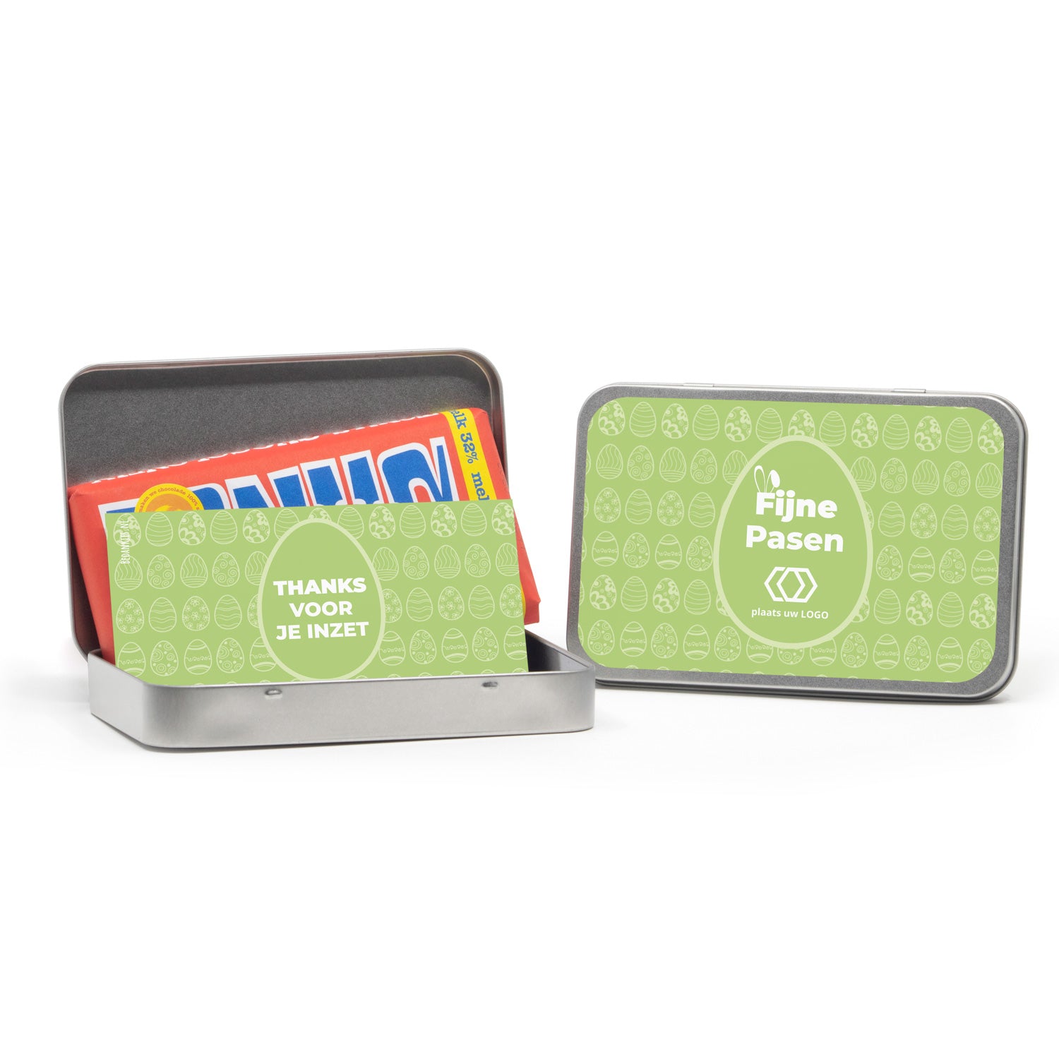 Tony's Chocolonely 180 gram in blik - Pasen - Bedankjes.nl