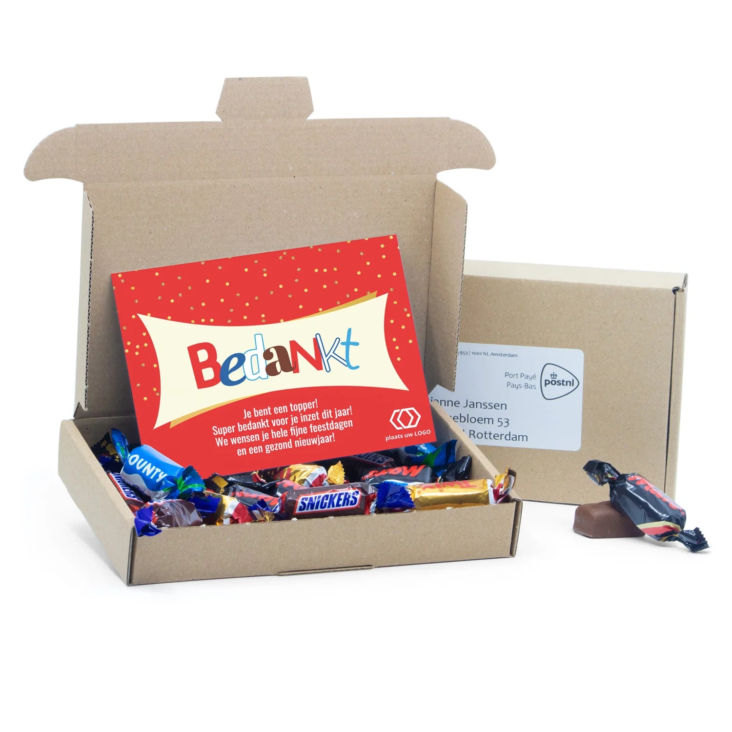 Maildoosje met celebrations - Kerst - Bedankjes.nl