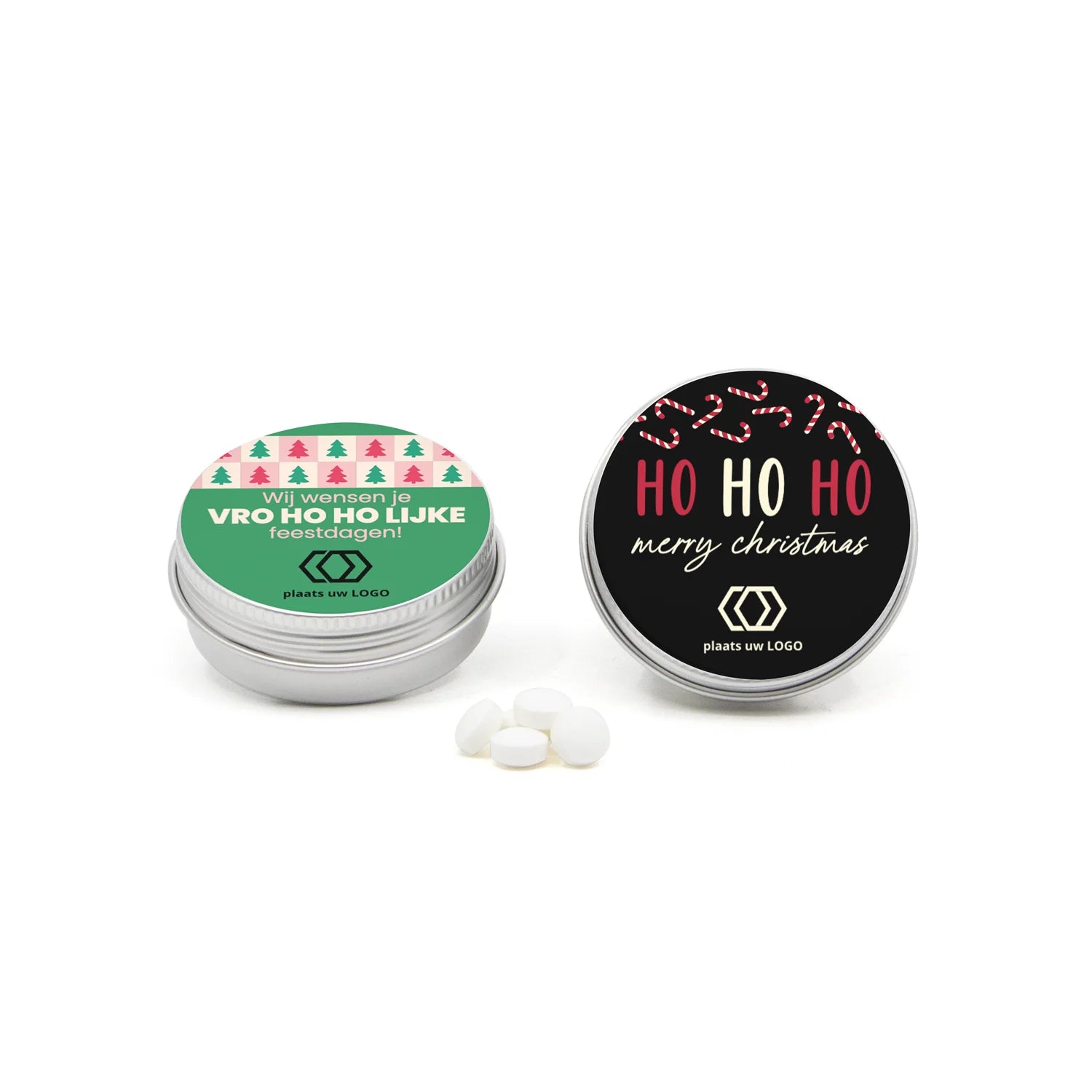 Mintblikje met snoepjes - Kerst - Bedankjes.nl