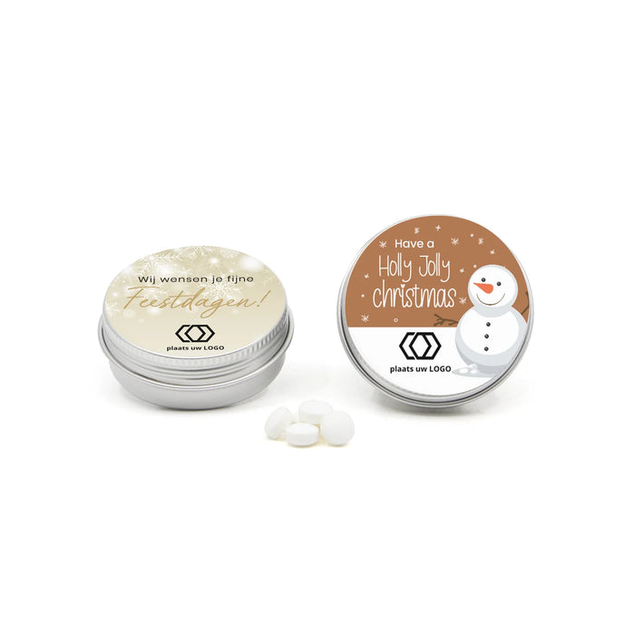 Mintblikje met snoepjes - Kerst Mintblikje met snoepjes - Kerst