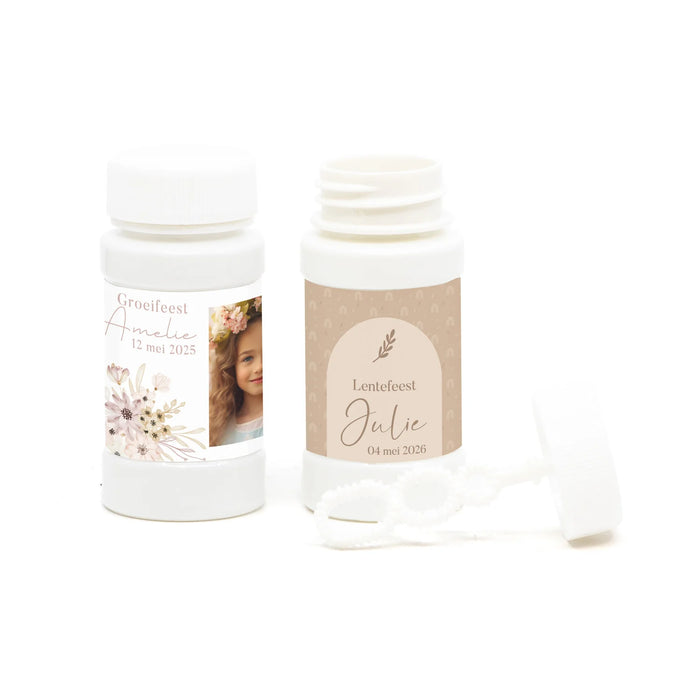 Bellenblaas met eigen foto - Communie meisjes Bellenblaas met eigen foto - Communie meisjes