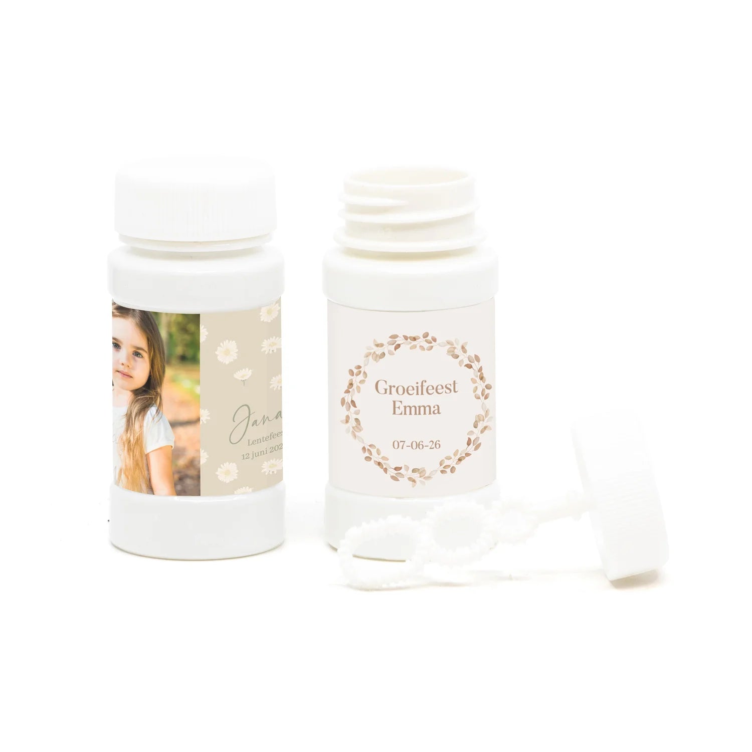 Bellenblaas met eigen foto - Communie meisjes - Bedankjes.nl