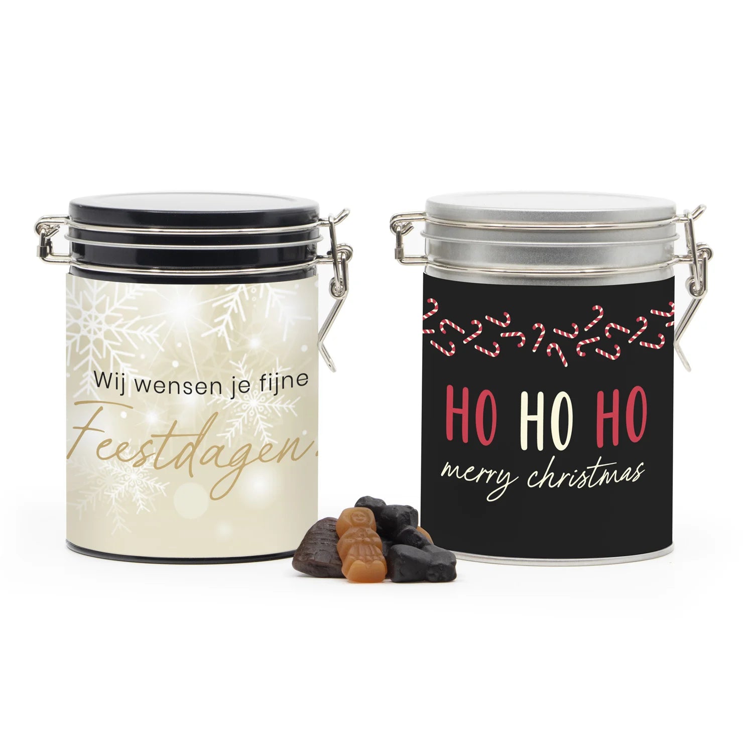 Beugelblik met eigen wikkel - Kerst - Bedankjes.nl