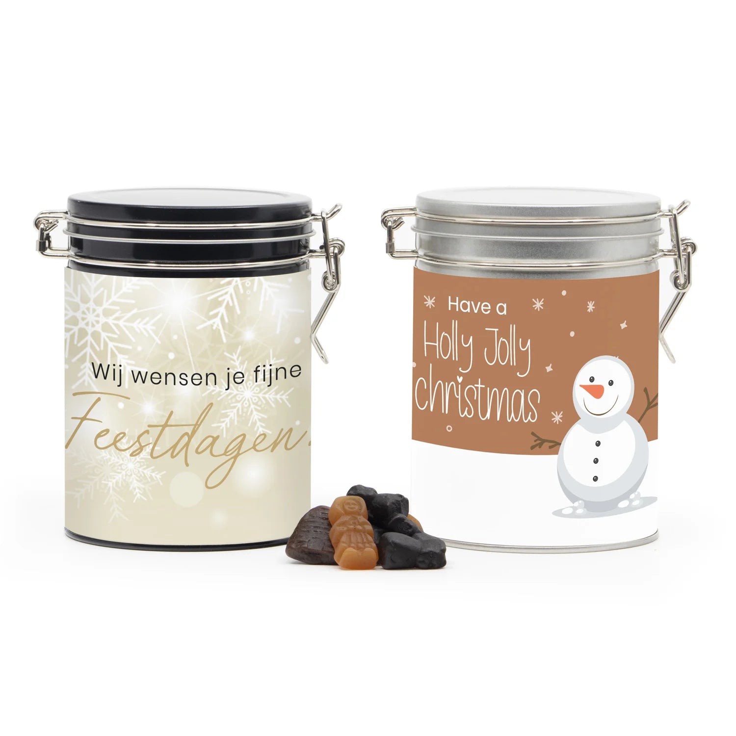 Beugelblik met eigen wikkel - Kerst - Bedankjes.nl