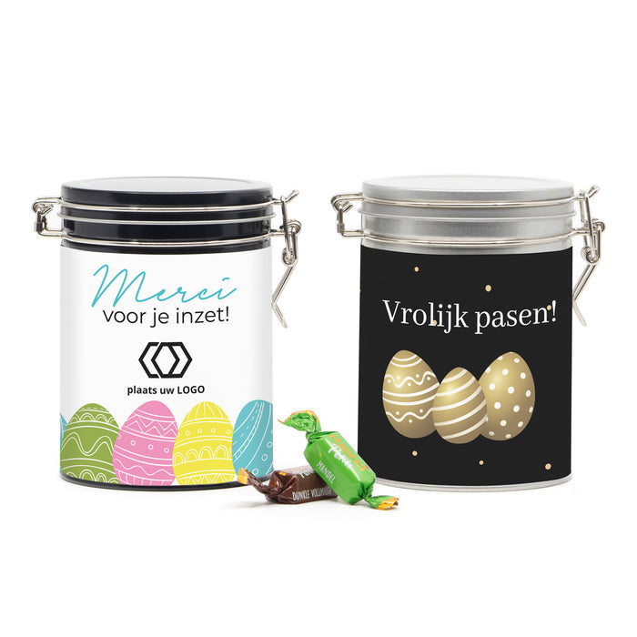 Beugelblik Merci petits met eigen wikkel - Pasen Beugelblik Merci petits met eigen wikkel - Pasen