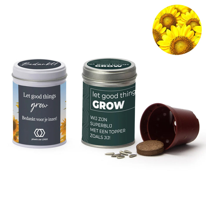 Zonnebloem kweeksetje met eigen wikkel - Zakelijk Zonnebloem kweeksetje met eigen wikkel - Zakelijk