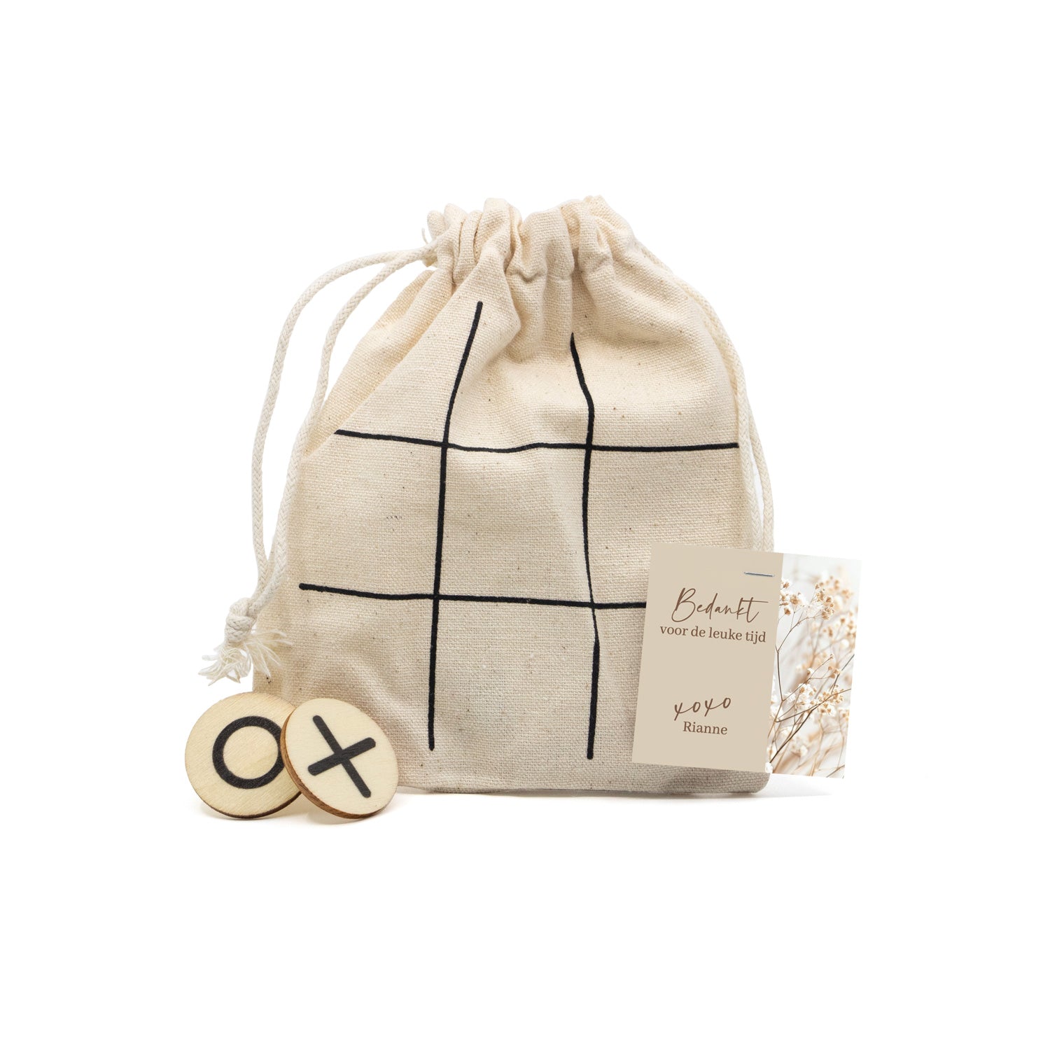 Boter kaas en eieren met eigen kaartje - Afscheid collega - Bedankjes.nl