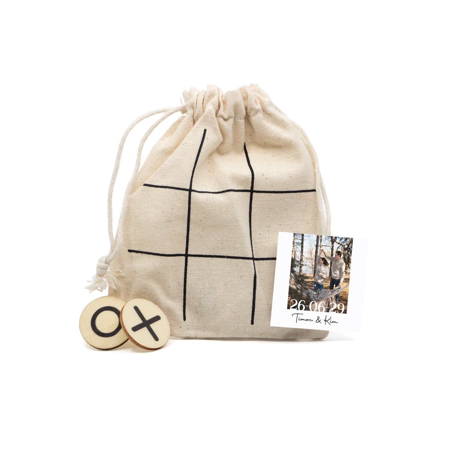 Boter kaas en eieren met eigen kaartje - Trouwen - Bedankjes.nl