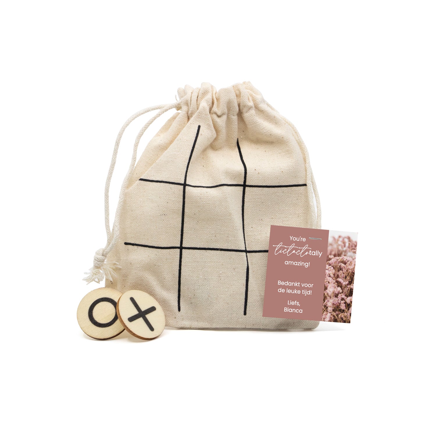 Boter kaas en eieren met eigen kaartje - Afscheid collega - Bedankjes.nl