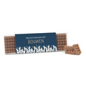 Box met 18 chocolade bouwstenen eigen sleeve - Verpleging - Bedankjes.nl