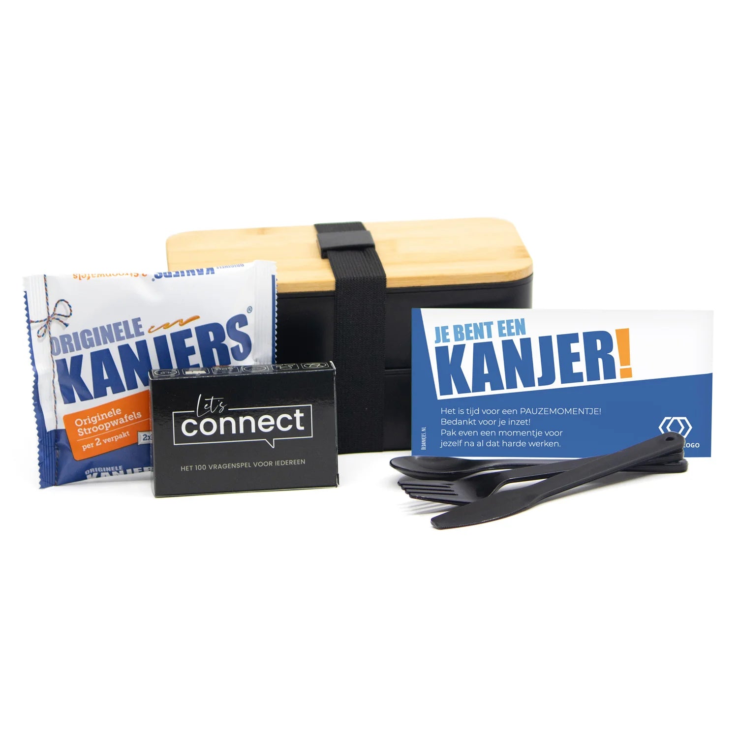 Pauzemomentje lunchbox met persoonlijke kaart - Leraar - Bedankjes.nl