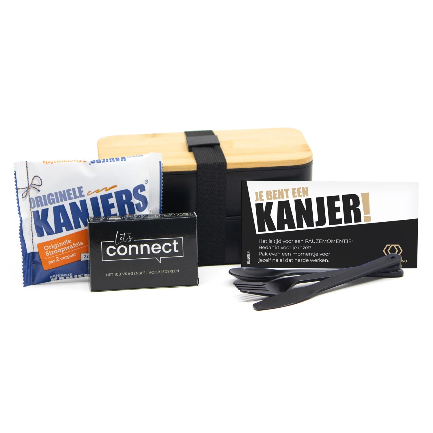 Pauzemomentje lunchbox met persoonlijke kaart - Leraar - Bedankjes.nl