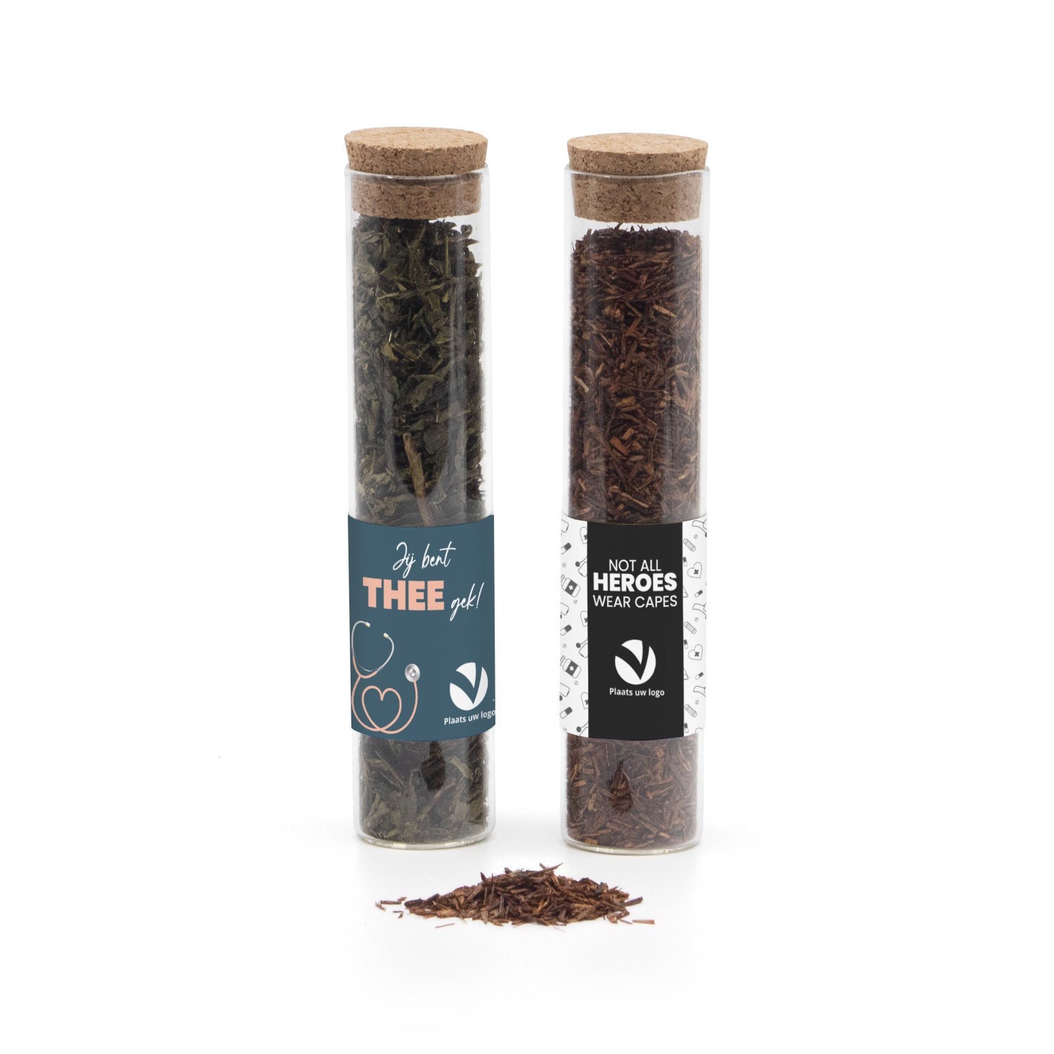 Glazen buisje met verse thee - Verpleging - Bedankjes.nl