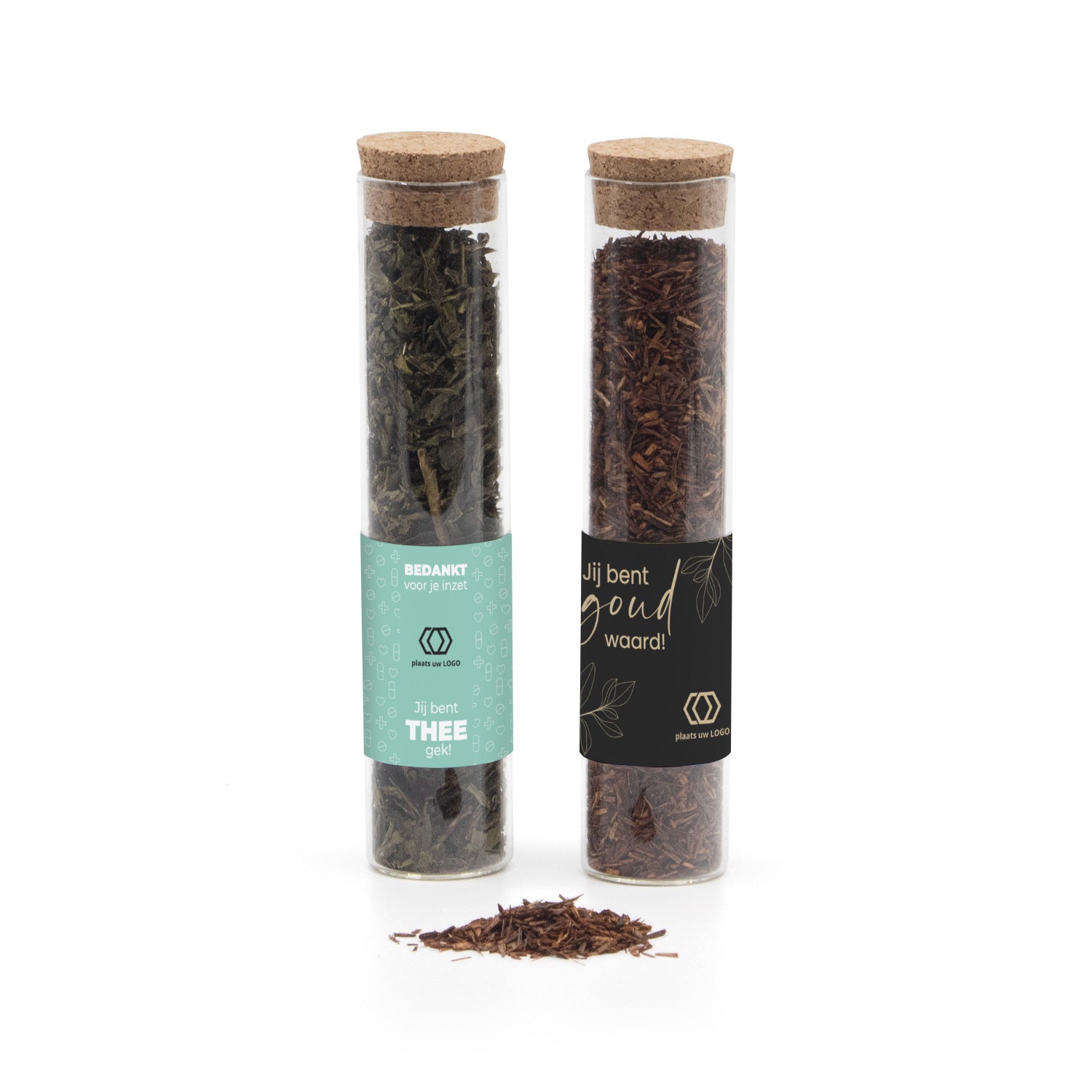 Glazen buisje met verse thee - Verpleging - Bedankjes.nl