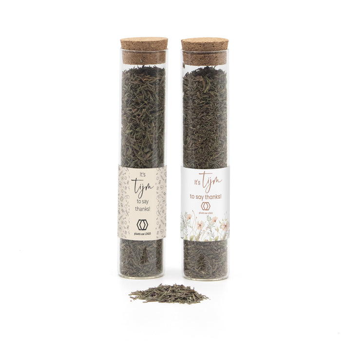 Glazen buisje met tijm - Verpleging Glazen buisje met tijm - Verpleging