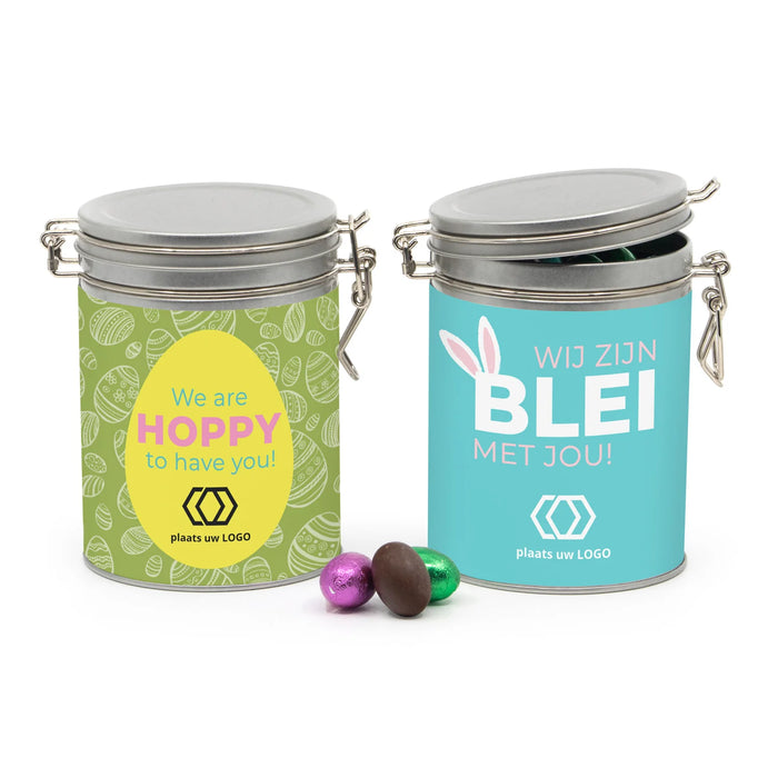 Beugelblik Paaseitjes met eigen wikkel - Pasen Beugelblik Paaseitjes met eigen wikkel - Pasen