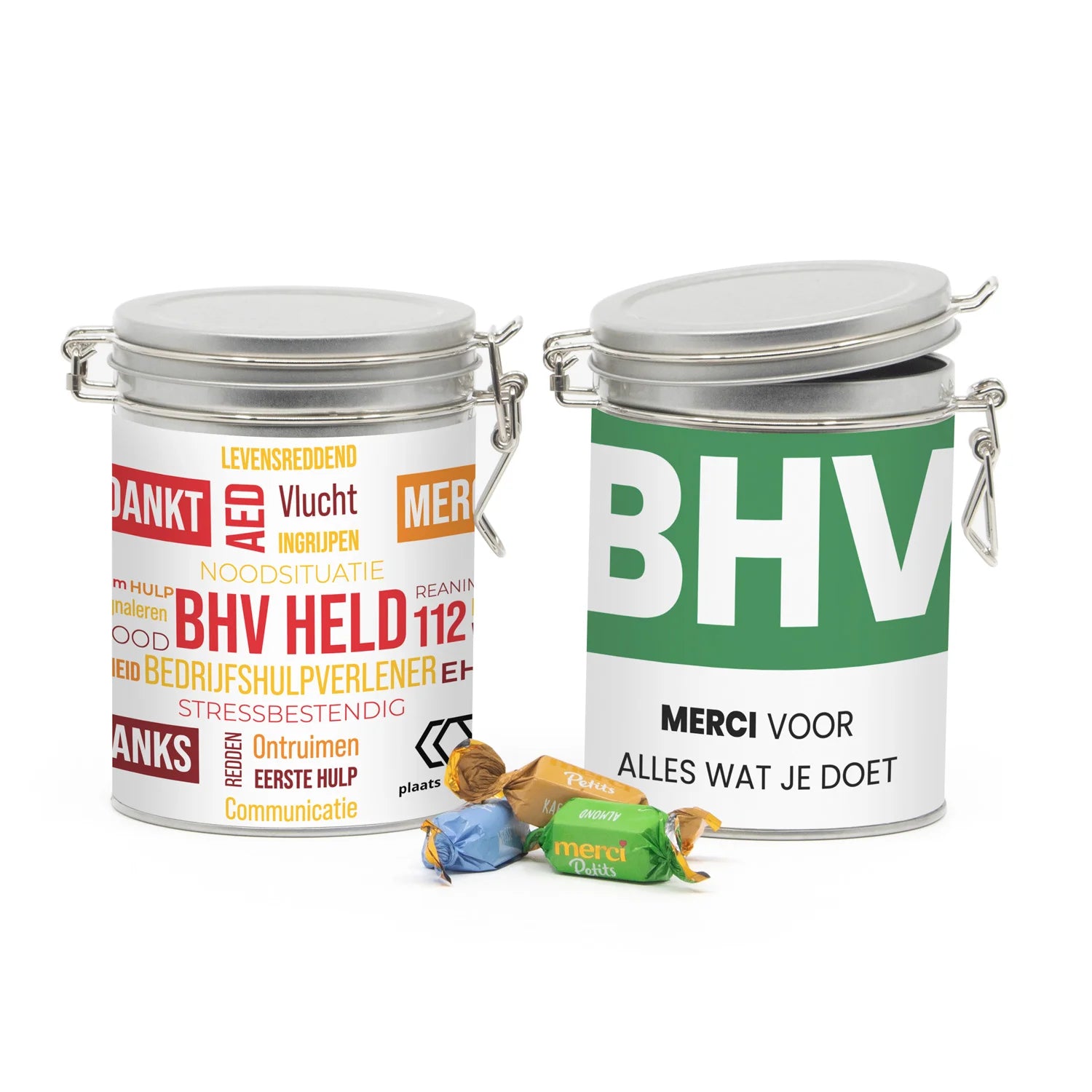 Beugelblik Merci petits met eigen wikkel - BHV