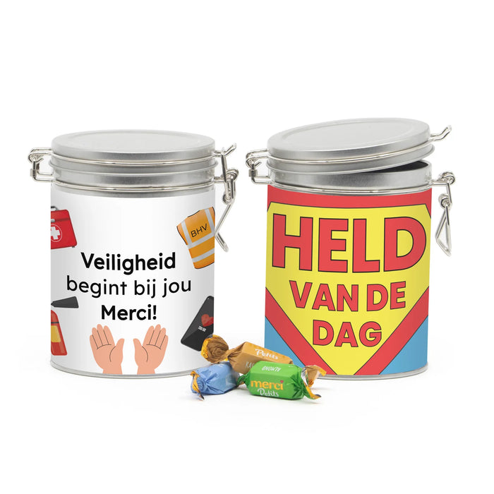 Beugelblik Merci petits met eigen wikkel - BHV Beugelblik Merci petits met eigen wikkel - BHV