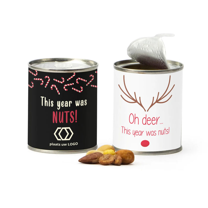 Blikje Cocktailmix met persoonlijke wikkel - Kerst Blikje Cocktailmix met persoonlijke wikkel - Kerst
