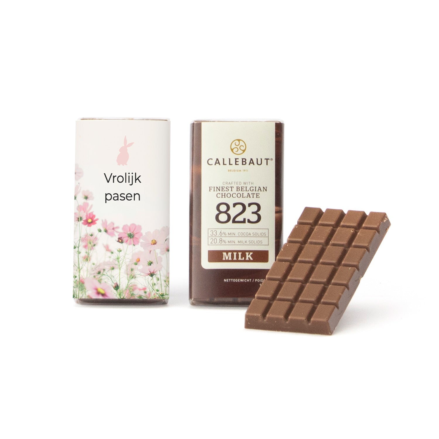 Callebaut mini chocoladereep (25 stuks) - Pasen - Bedankjes.nl