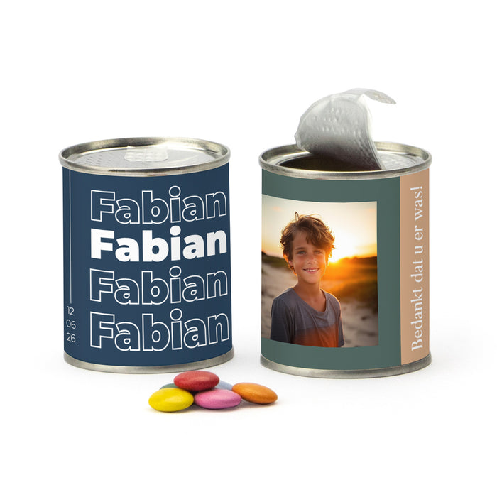 Blikje Chocofeest - Communie jongens Blikje Chocofeest - Communie jongens