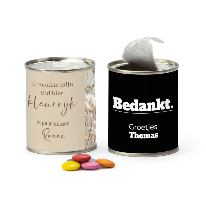 Blikje chocofeest - Afscheid collega Blikje chocofeest - Afscheid collega