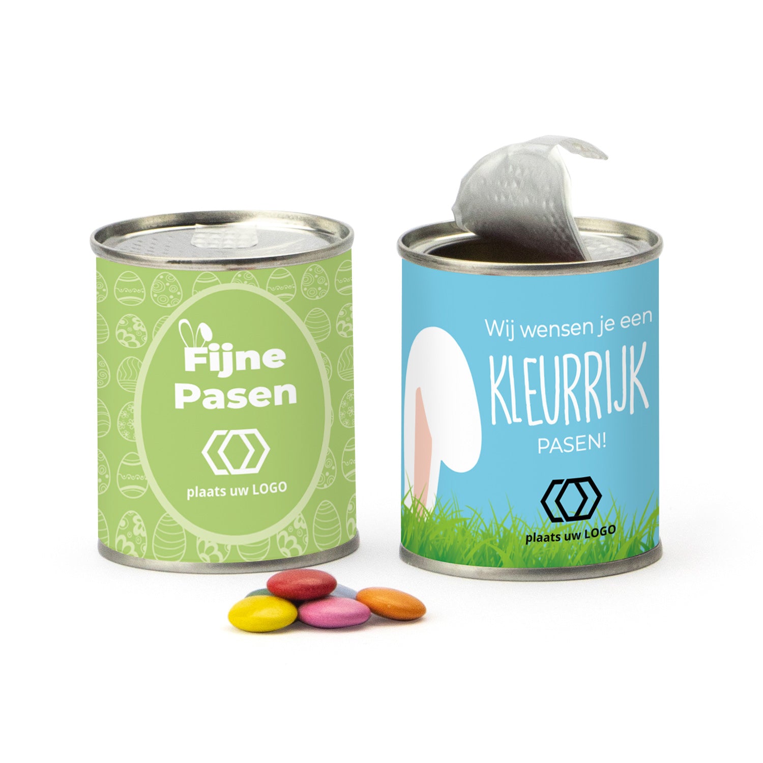 Blikje chocofeest - Pasen - Bedankjes.nl