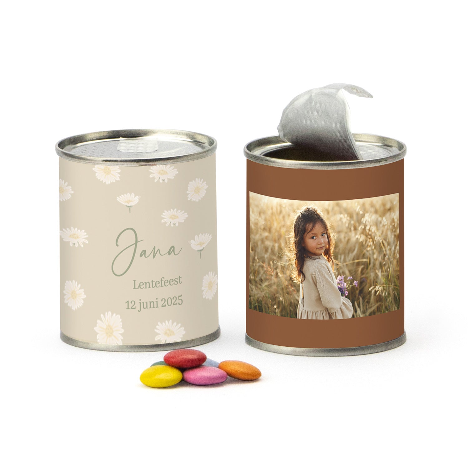 Blikje Chocofeest - Communie meisjes - Bedankjes.nl