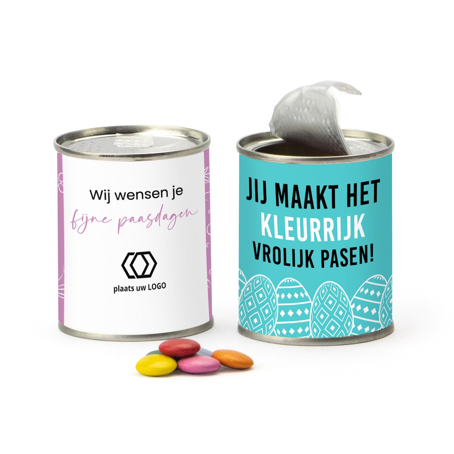 Blikje chocofeest - Pasen - Bedankjes.nl