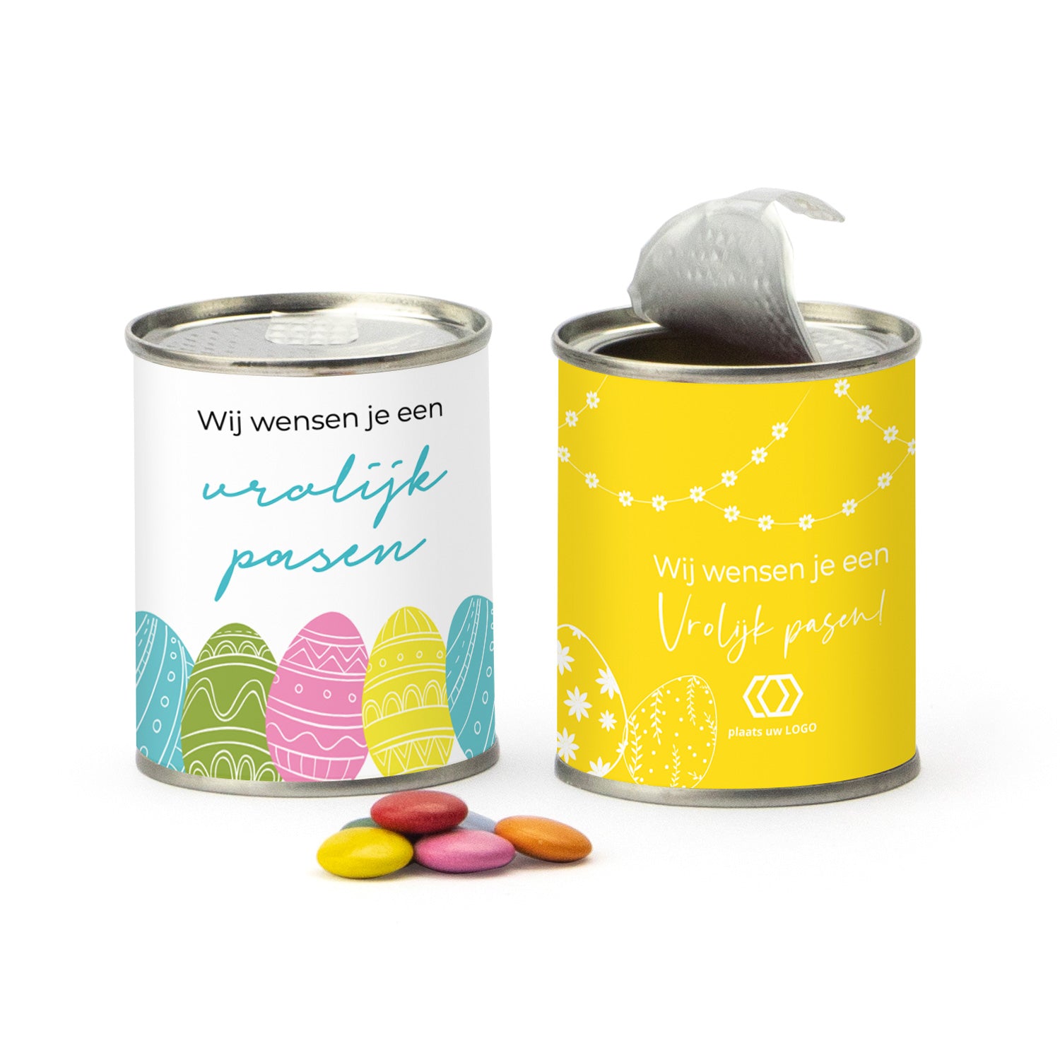 Blikje chocofeest - Pasen - Bedankjes.nl