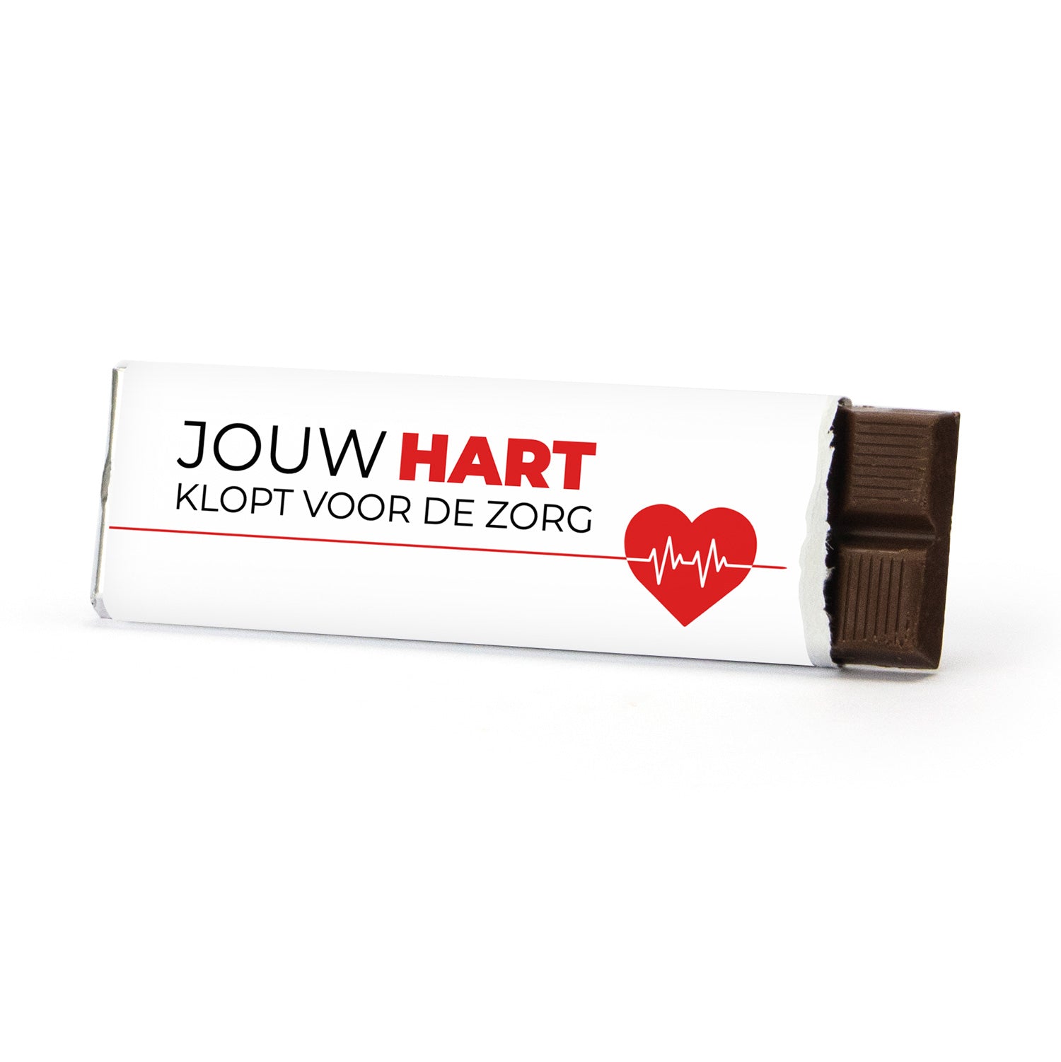 Chocoladereep met eigen wikkel - Verpleging - Bedankjes.nl