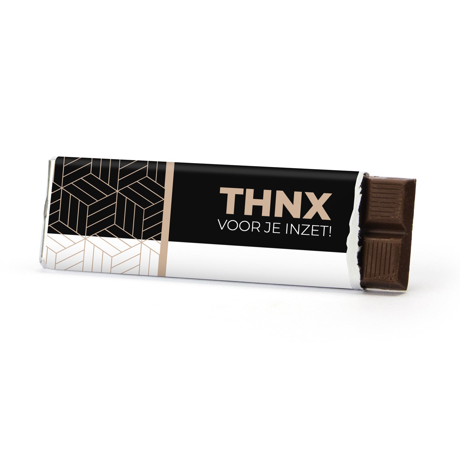 Chocoladereep met eigen wikkel - Vrijwilliger - Bedankjes.nl
