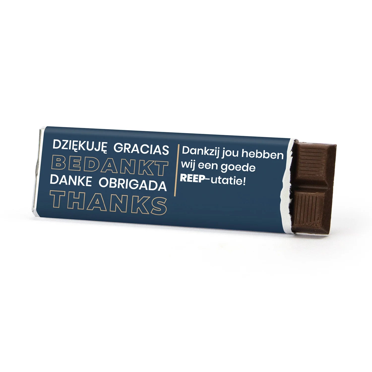 Chocoladereep met eigen wikkel - Zakelijk - Bedankjes.nl