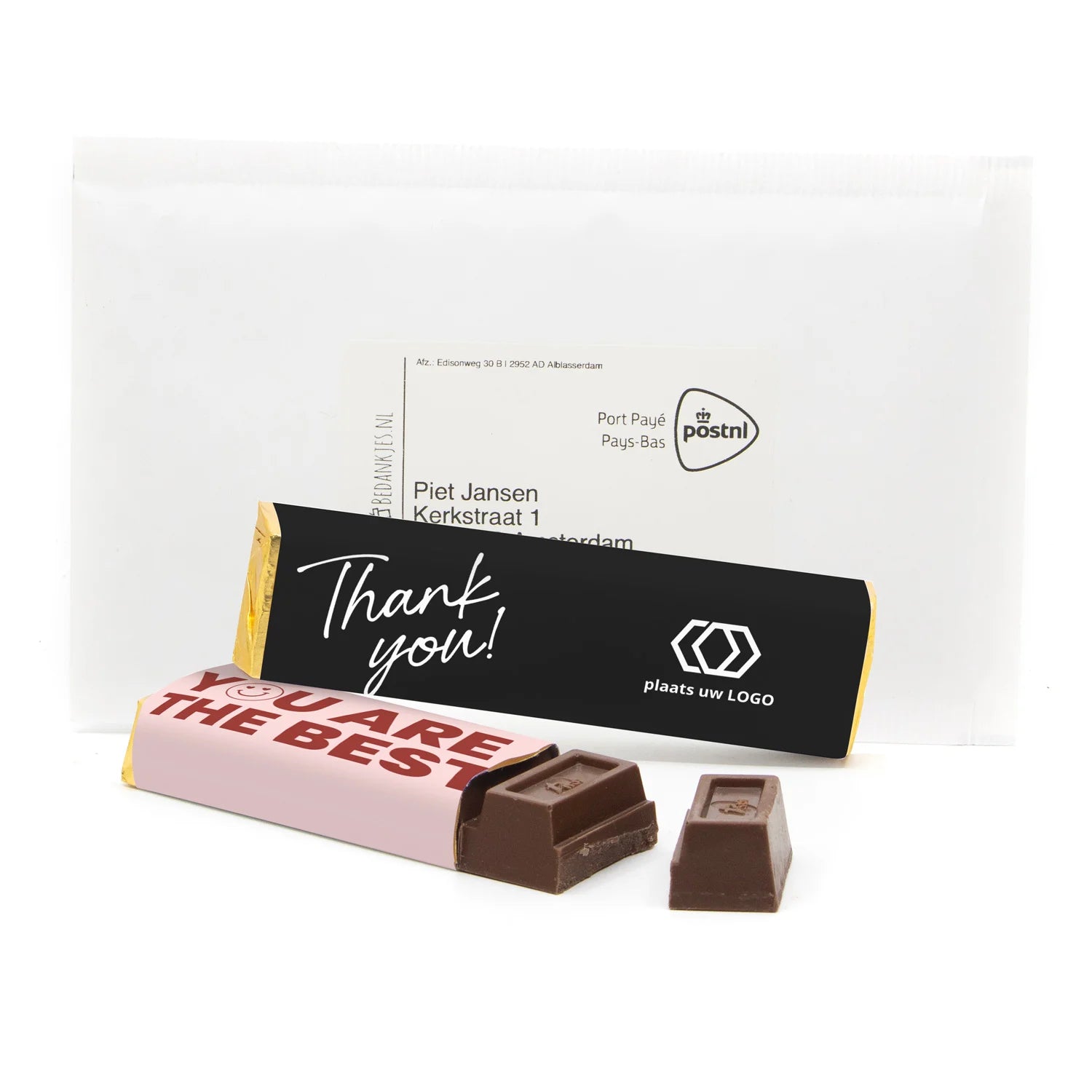 Chocoladereep 75 gram versturen - Brievenbus