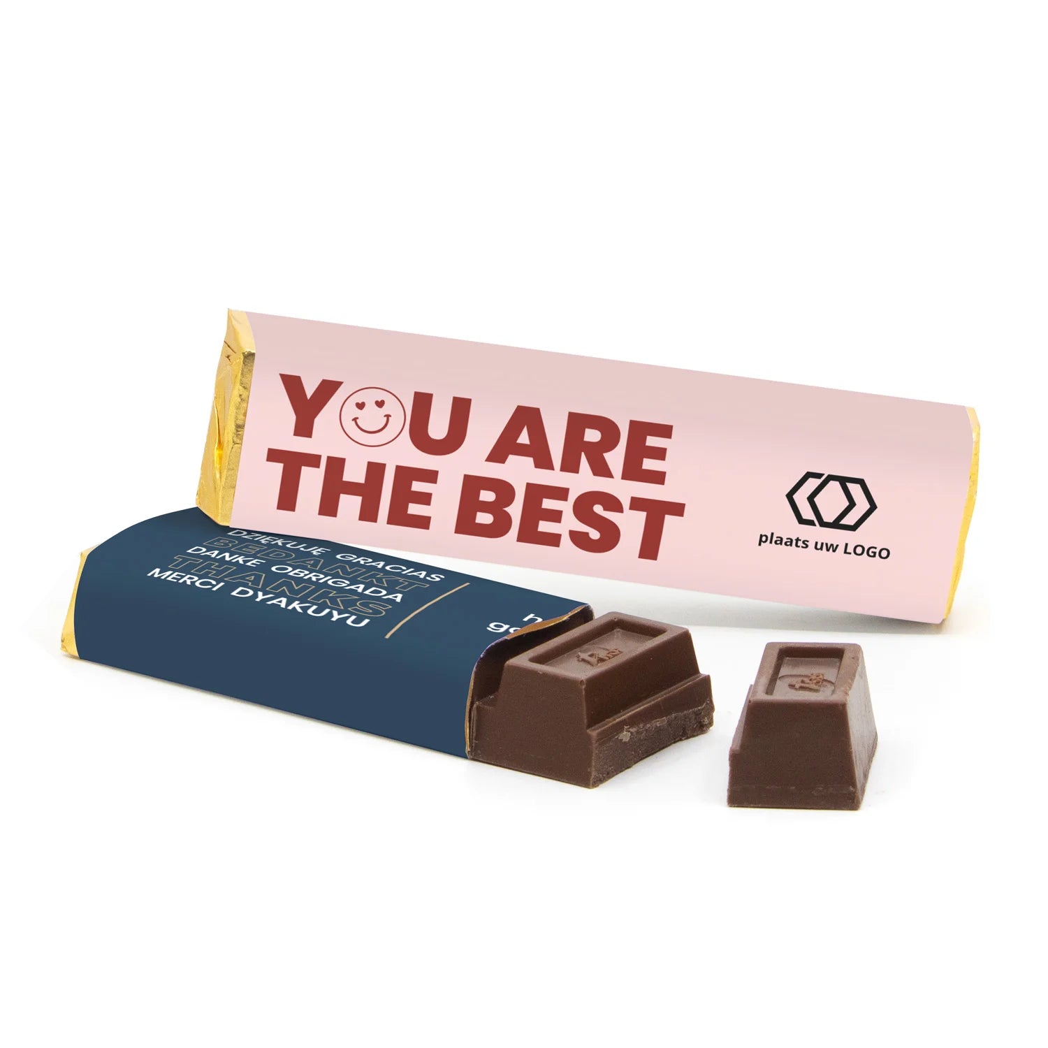 Chocoladereep 75 gram met eigen wikkel - Vrijwilliger