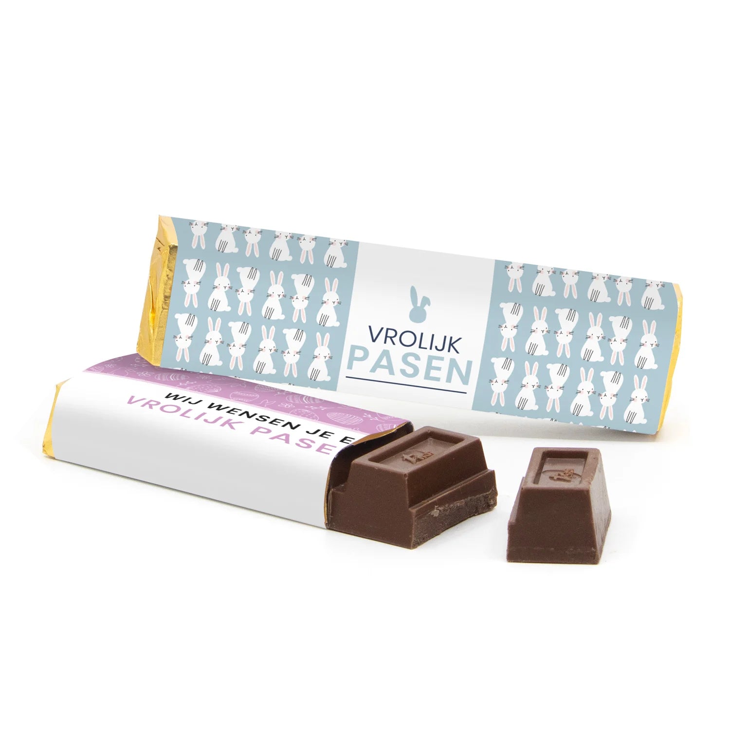 Chocoladereep 75 gram met eigen wikkel - Pasen