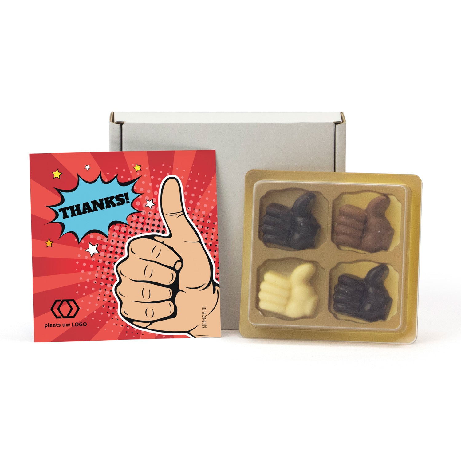 Thumb's UP voor je inzet - Brievenbus - Bedankjes.nl