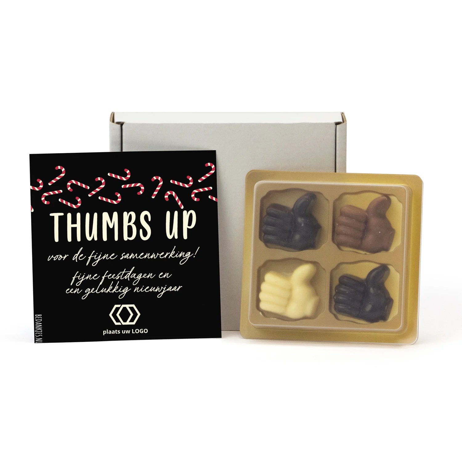 Thumbs UP voor je inzet - Kerst - Bedankjes.nl