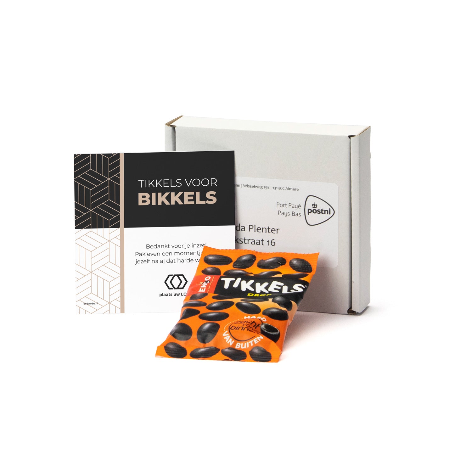 Tikkels voor echte bikkels - Brievenbus - Bedankjes.nl