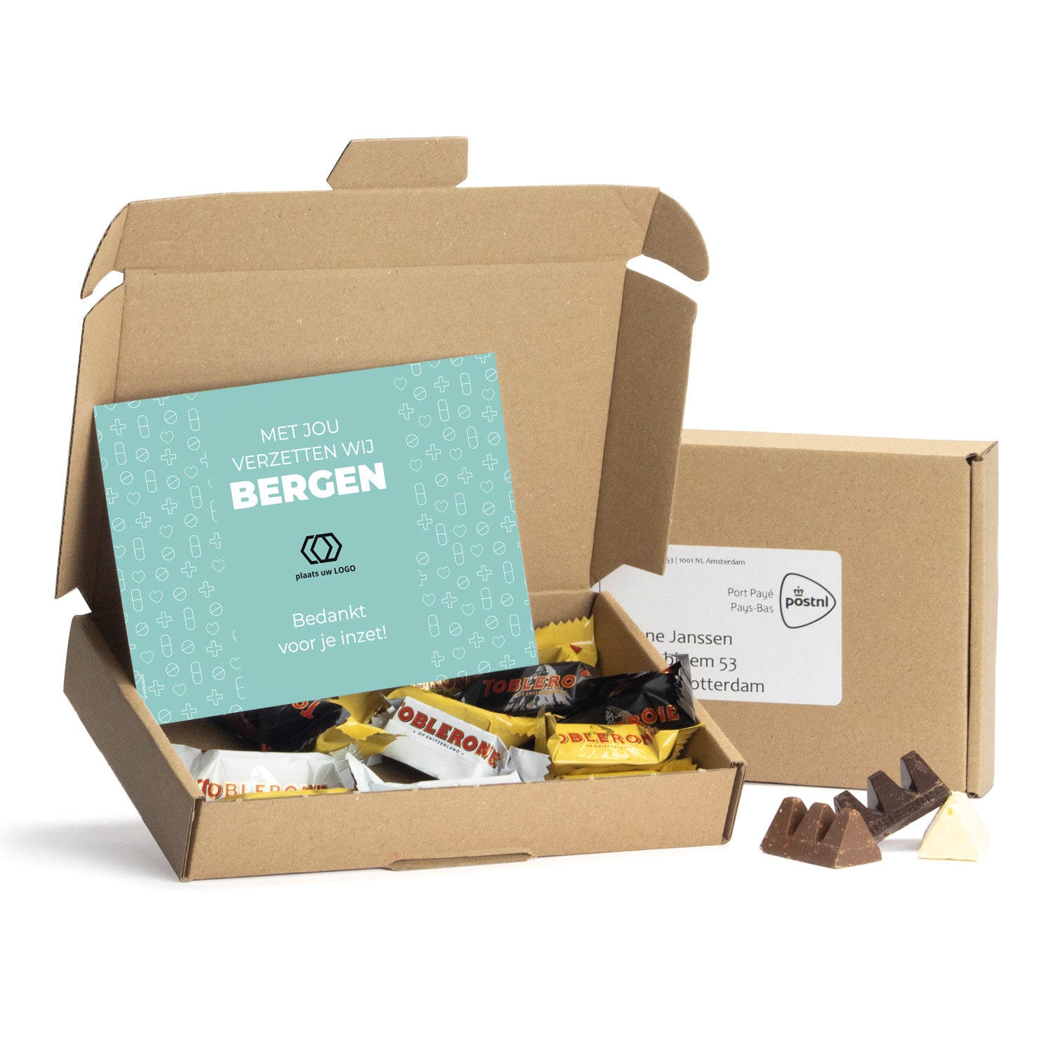 Topperpakket met Toblerone chocolade - Verpleging - Bedankjes.nl