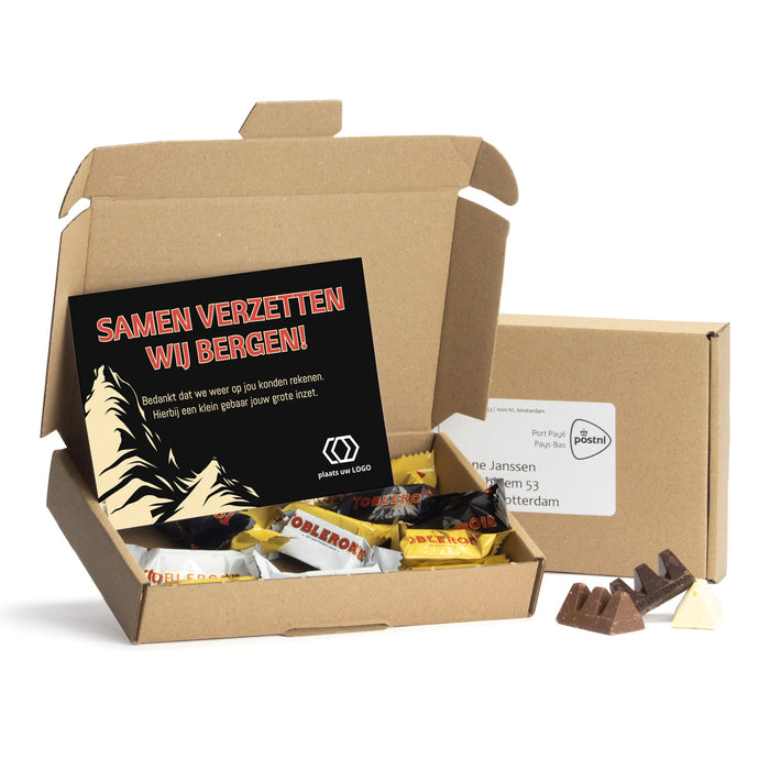 Pakket met Toblerone chocolade - Brievenbus